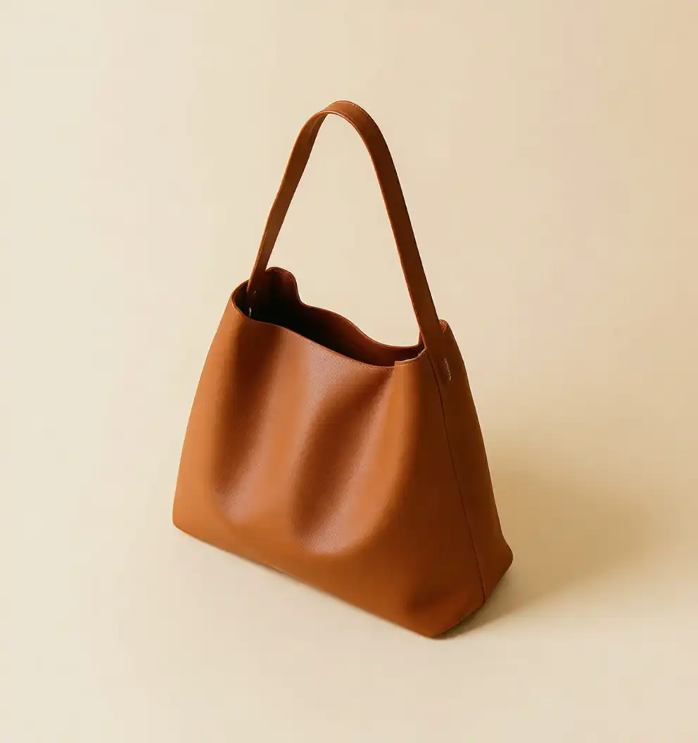 Minimalist Leather Handbag - Image 2