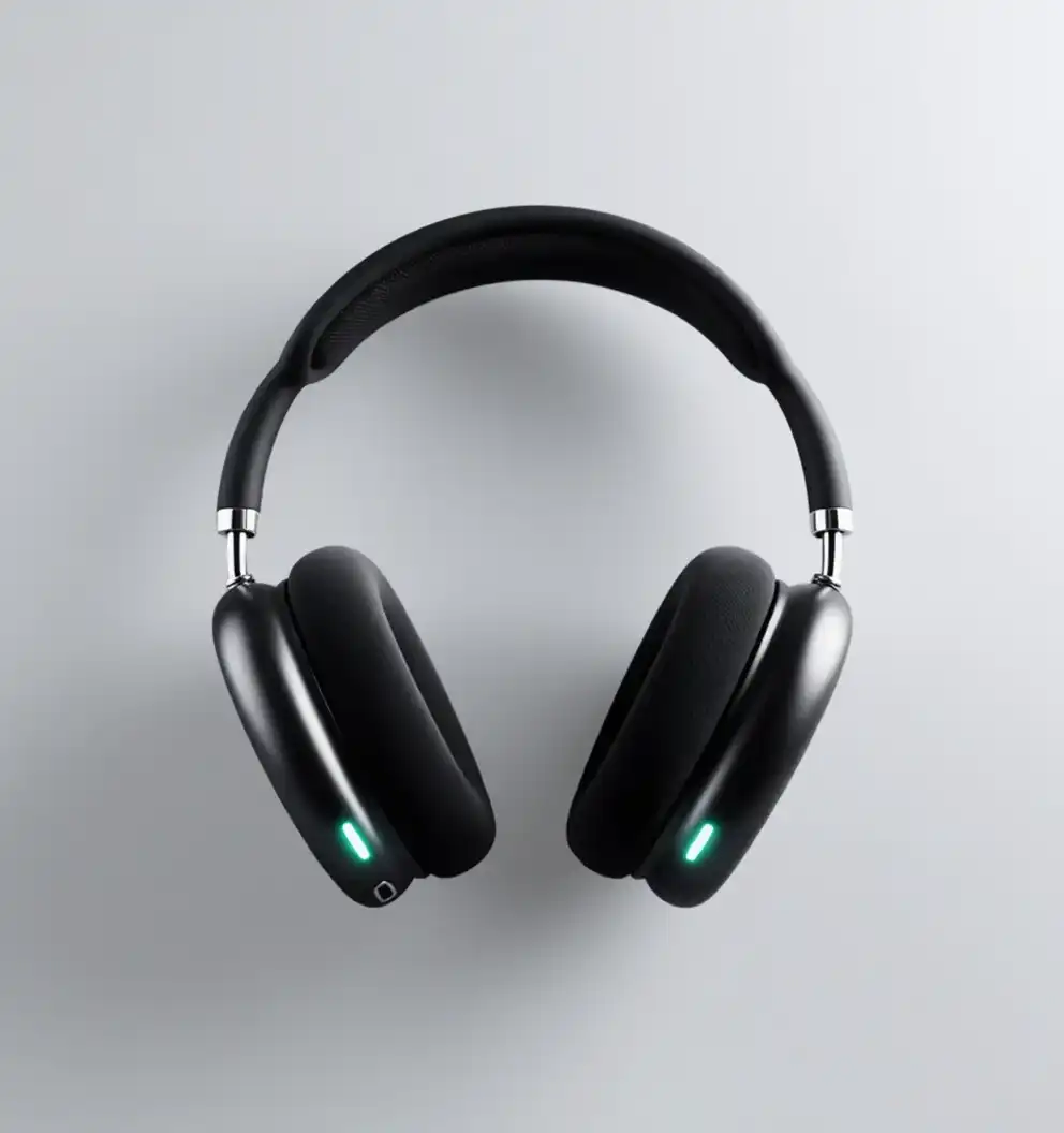 Sleek Black Headphones - Image 3