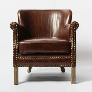 Heritage Leather Accent Armchair